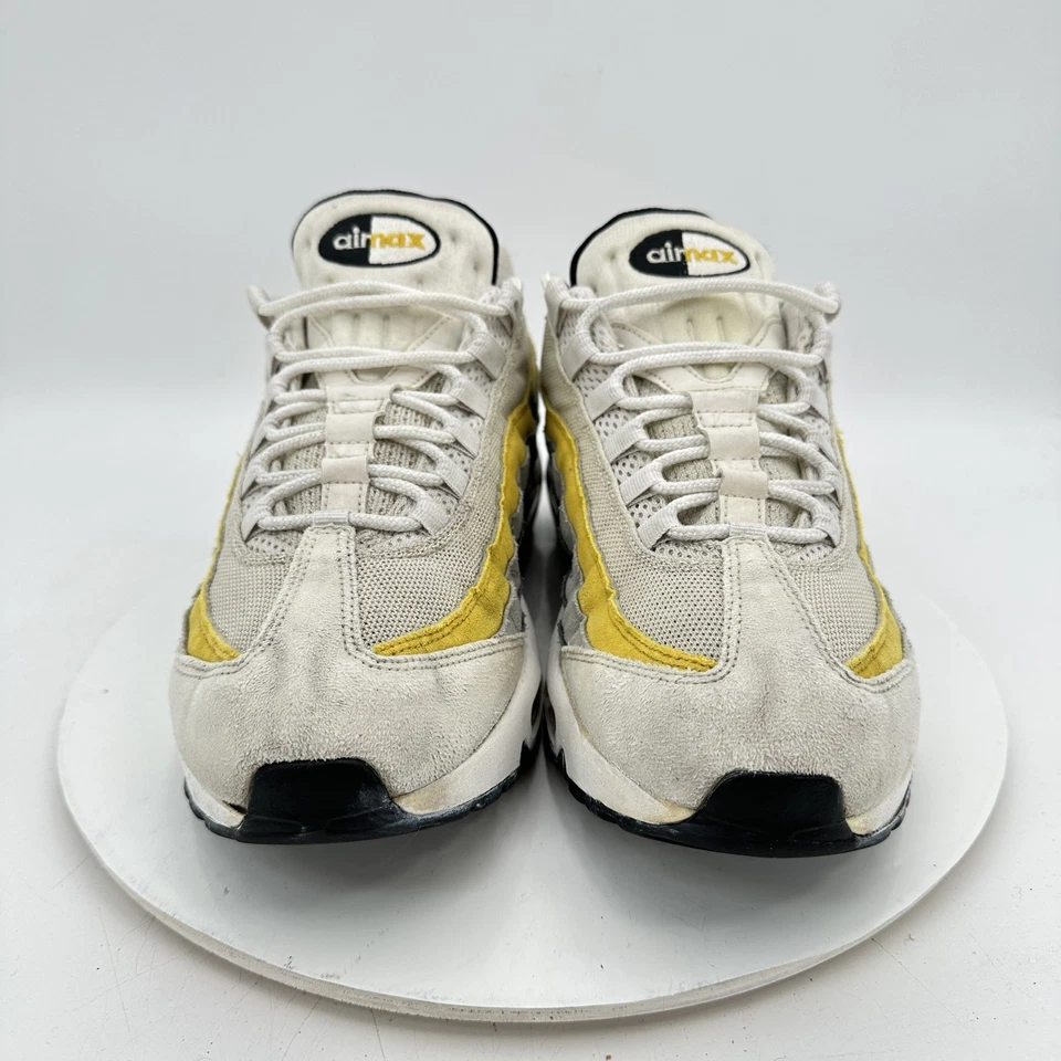 Nike Air Max 95 Men Size 11.5 CD7495-100 Grey Amarillo Yellow Training Shoes - Image 4 of 4