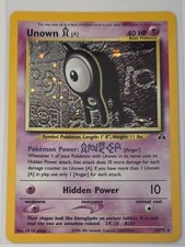 Unown [A] 14/75 Rare Neo Discovery Holo Pokemon Card on eBay