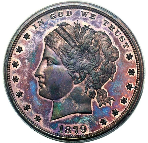 1879 $1 J-1606 Pattern PCGS PR66RB (CAC) Absolutely Superb POP 1/0