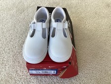 NEW Keds Girls' Daphne Sneaker, White Lea , Size 10M Strap