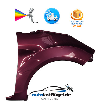 Kotflügel FORD FIESTA MK7 Rechts 8RTE Morello 08-17 Neu Lackiert