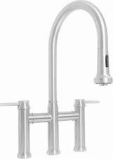 Whitehaus WHS6900-PDK Waterhaus 1.5 GPM Bridge Pull Down Kitchen - Stainless