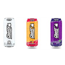 Ghost Energy Drink 3 Can Pack Welch's Grape, Strawbango, Original US Import