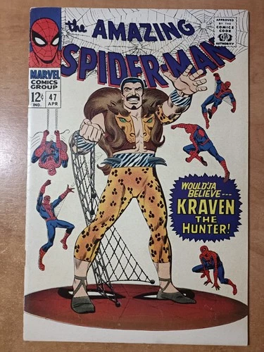 AMAZING SPIDER-MAN #47 7.0 FN/VFN 1967 KRAVEN MARVEL SILVER AGE COMICS