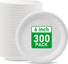 Disposable Biodegradable Heavy Duty Compostable Paper Plate, Made From Sugarcane