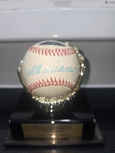 Ted Williams Signed Autographed OAL Baseball Boston Red Sox PSA LOA