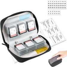 28 Slots SD Card Holder Case with Labels for 24 SD 4 CFB Cards  Holds 24 SD  4