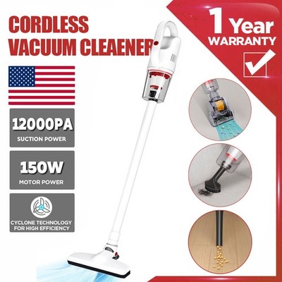Cordless Vacuum Cleaner 4 in 1 Rechargeable Lightweight Stick Vacuum Cleaner USB