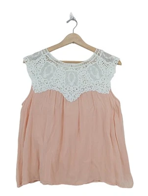 SéZANE Blouse sans manche Dames Blouse T EU 38 rose chair-blanc - Photo 1/4