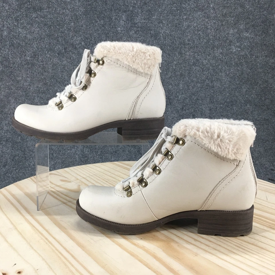 Earth Origins Botas Mujer 8 M Randi Rex Botines Beige Cuero Imitación Piel Foto 2 de 4