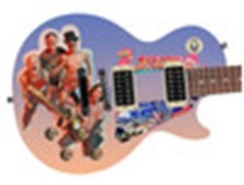 Red Hot Chili Peppers Autographed Return Of The Dream Les Paul Graphics Guitar