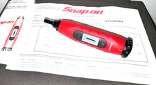 New Snap-on QDRIVER2 1/4" Hex Drive 20-100 in-lb Adjustable Torque Screwdriver