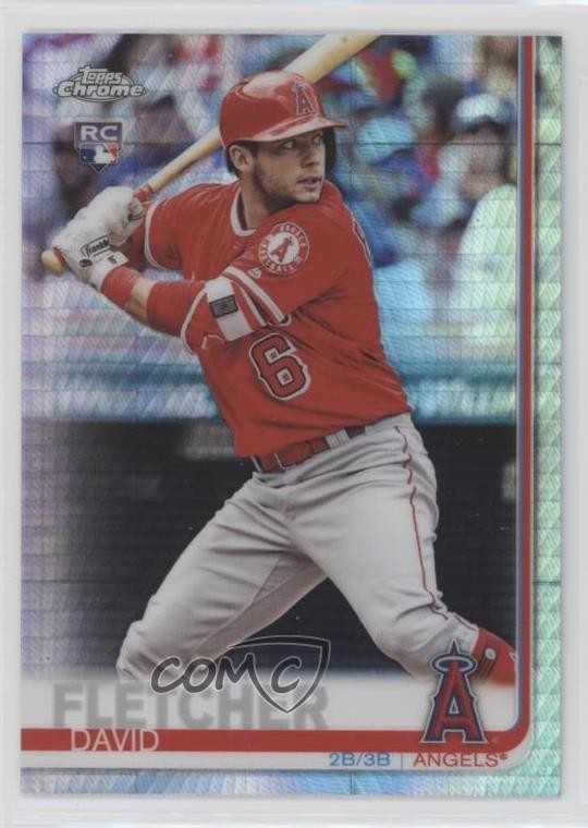 2019 Topps Chrome Prism Refractor David Fletcher #181 0e4z