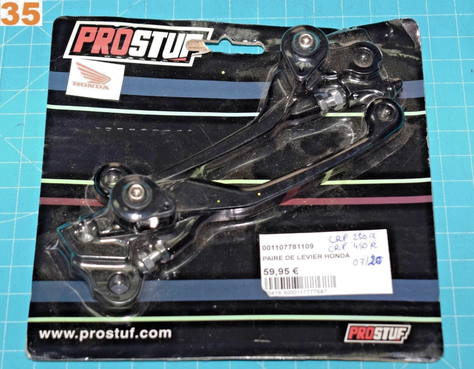 leviers de frein /embrayage repliable PROSTUF HONDA CRF 250 450 R 2007/2020 neuf - Photo 1/1