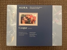 Aura Home 10.5" Cooper Digital Photo Frame, River Rock - NEW SEALED