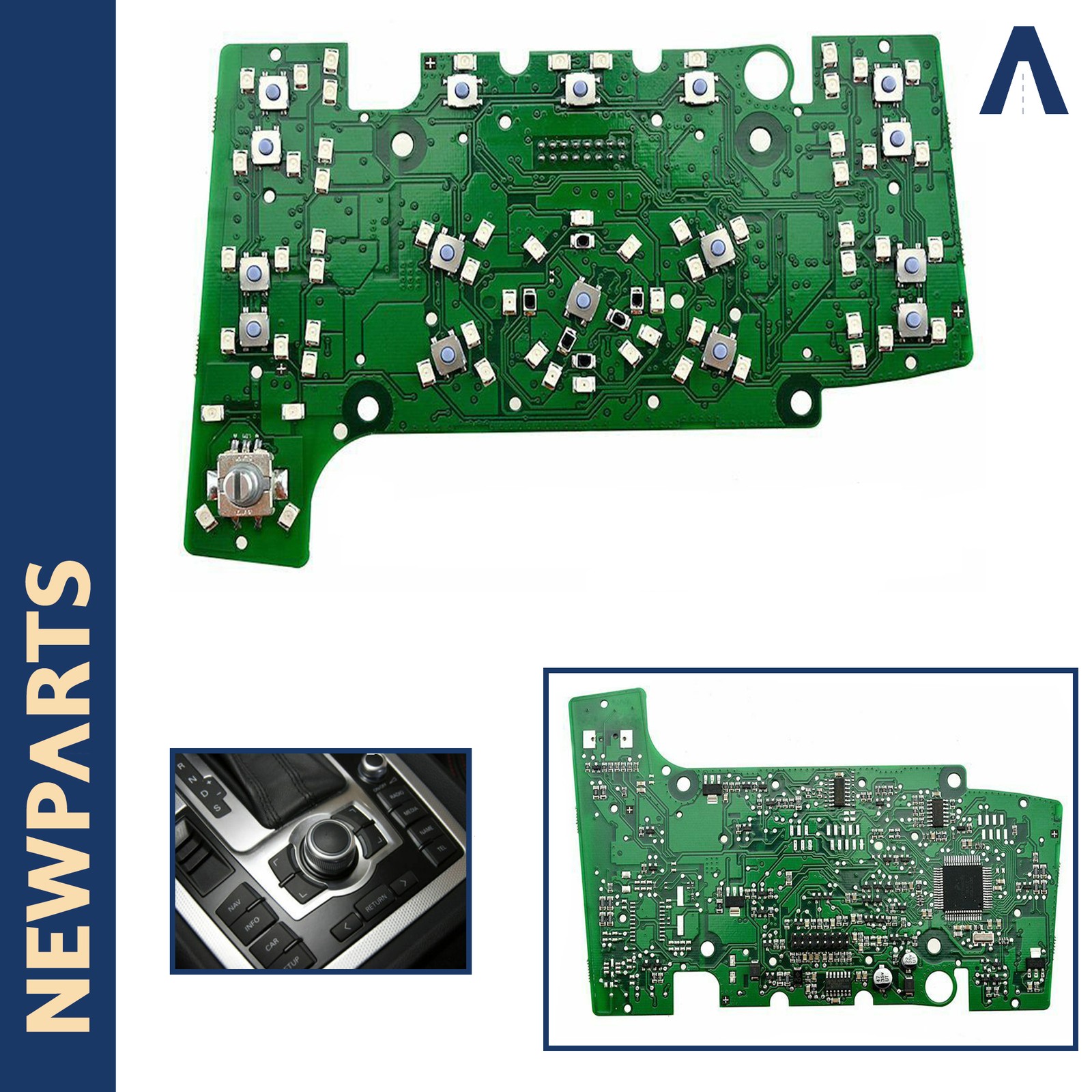 Circuit électronique GPS et radio pour tableau de bord Audi A6 et Q7 4L0919610