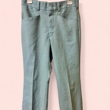 1970s Levi's Panatela bell bottom pants in a baby blue color 28  waist 28  inseam