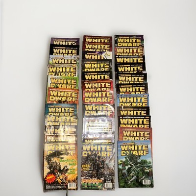 White Dwarf Warhammer Magazine Lot of 33 Books (Various Issues) Games Workshop