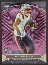 2024 Panini Totally Certified Mirror Purple Rookie JA'LYNN POLK #132 Patriots RC