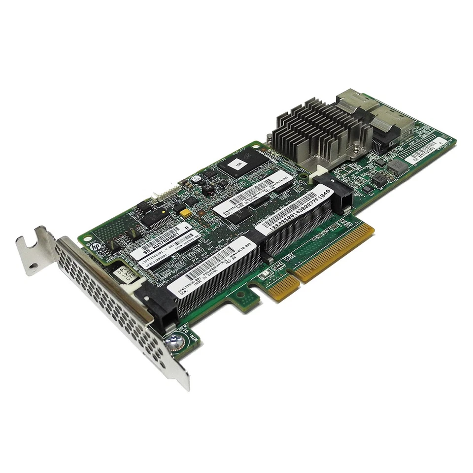 HP Smart Array P420 6Gb SAS RAID Controller 633538-001 1GB FBWC +2x SAS Kabel LP - Bild 2 von 4