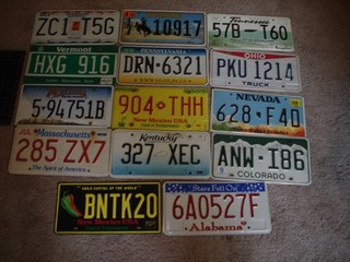 LICENSE PLATE lot of 14 lot c bulk ... FAST SHIPPING PRIORITY MAIL