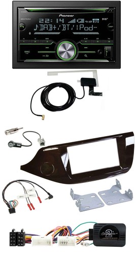Pioneer CD USB Lenkrad Bluetooth 2DIN DAB Autoradio für Kia Ceed ab 2012 glänzen - Bild 1 von 11