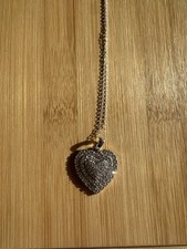 2ct Lab-created Diamond Heart Pendant With Chain 14kt /9.25