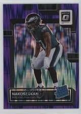 2022 Panini Donruss Optic Rated Rookie Purple Shock Prizm Nakobe Dean #274 1d40