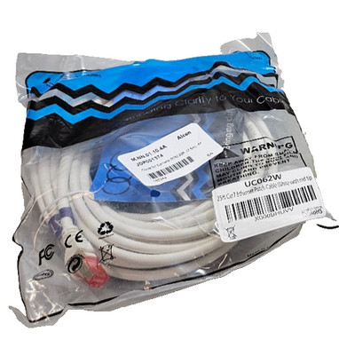 Ultra Klarheit Kabel UC062W Cat7 Ethernet Patchkabel, Weiß Mit Roten Spitzen