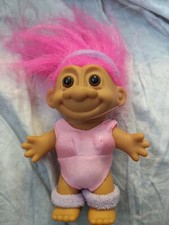 Russ Aerobics Troll Doll Pink Hair Item 18313