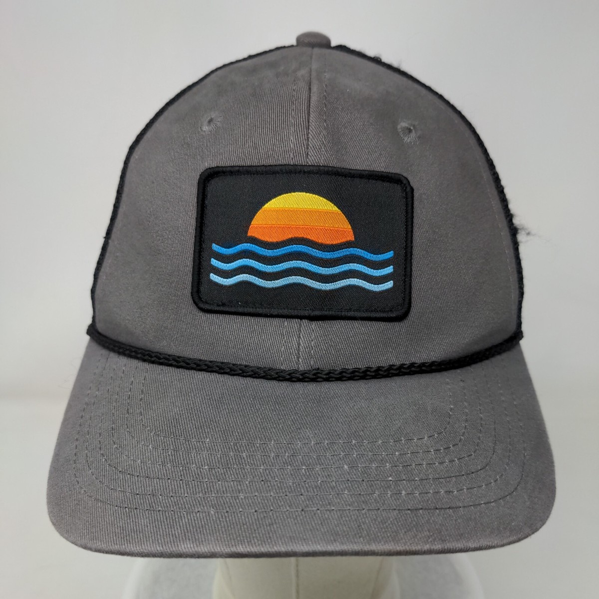 Vintage Style Ray Of Sunshine Trucker Mesh Snapback Cap Hat Embroidered Patch All Mesh Captuer Retro Patch Hat – Widespread Merchandise main image 2