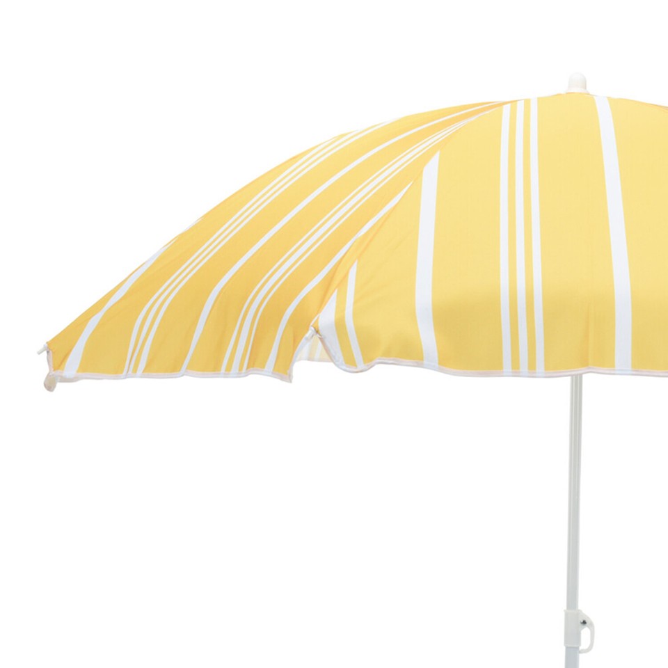 INDA-Exclusiv Gartenschirm 1,80m - Knickbarer Sonnenschirm Mit UV Schutz Gelb