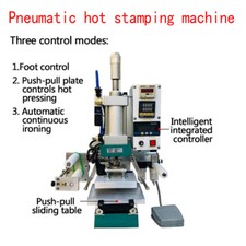 Automatic Pneumatic Heat Press Stamping Machine Paper Roll Branding Machine