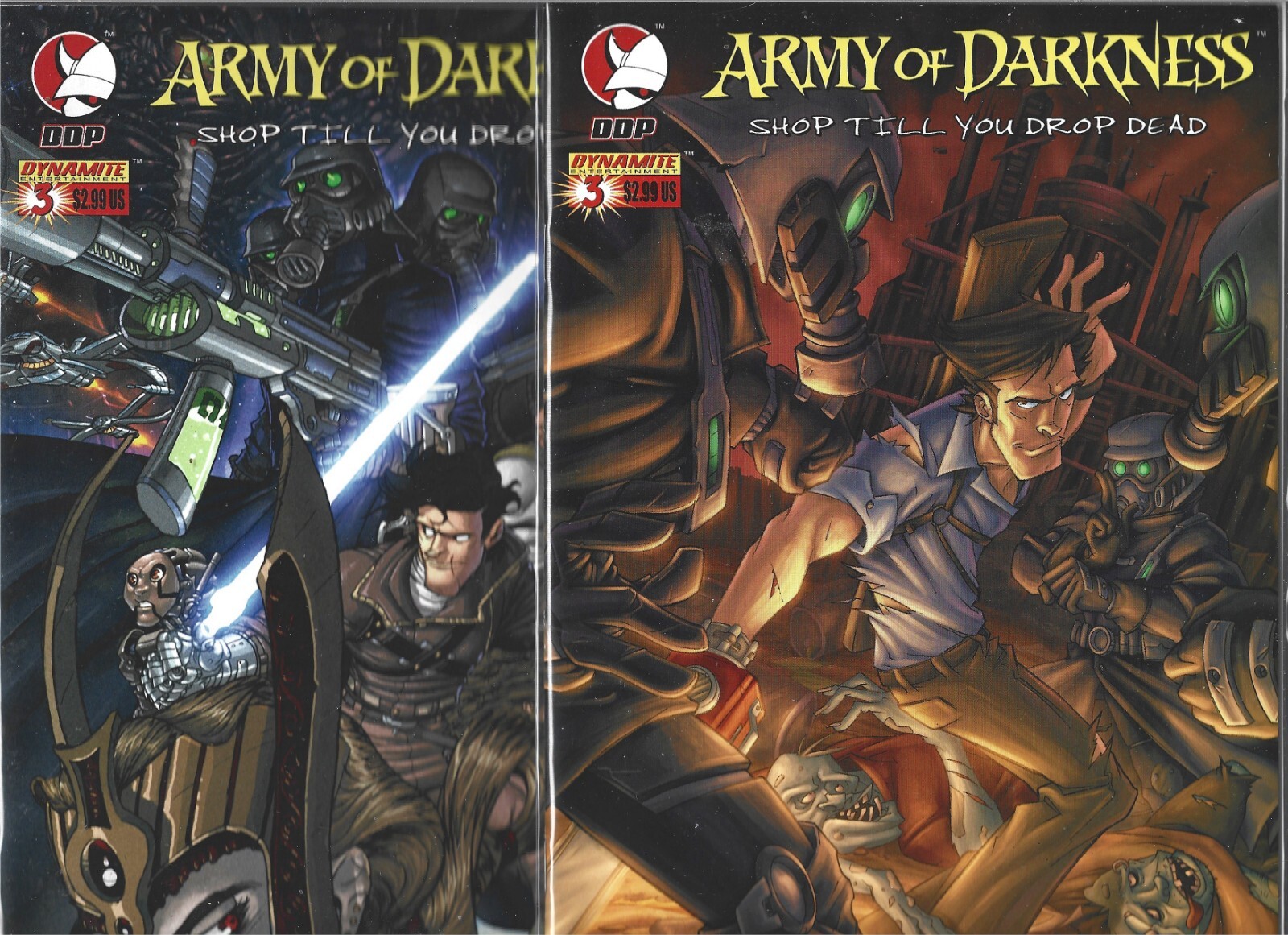 ARMY OF DARKNESS SHOP TILL YOU DROP LOT OF 2 3 2 ART COVERS (NM) BRUCE CAMPBELL eBay