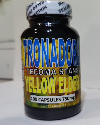 Tronadora,Retama,Tecoma Stans,Yellow elder 100 Capsules,Hierba de San pedro !!!