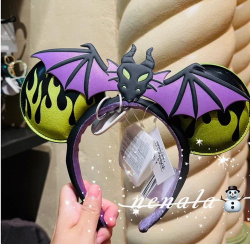 Disney' Maleficent Dragon Halloween Headband Mickey Ear New Sleeping Beauty-