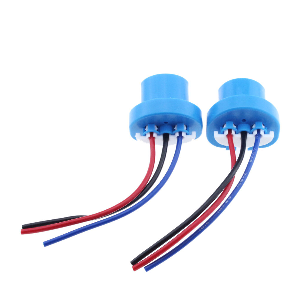 Headlight Pigtail Harness Replacement 9004 HB1 Female Headlight Bulb Socket Connector Pigtail (2-Pack, Ceramic, 12V) - Direct Replacement Halogen LED HID Socket - Foto 5