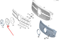 MERCEDES-BENZ GLB X247 Front Mercedes Sterntr&auml;ger A2478807809