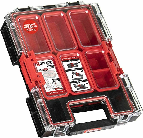 Werkzeugkoffer Qbrick 1286 Organizer FüR Kleinteile Profi Werkzeugkiste Neu-image