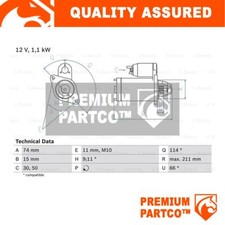 Premium Starter Motor Fits Corolla Celica MR2 Avensis 1.4 1.6 1.8 3.5