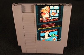Nintendo Super Mario Bros. / Duck Hunt NES vintage original video game 1985