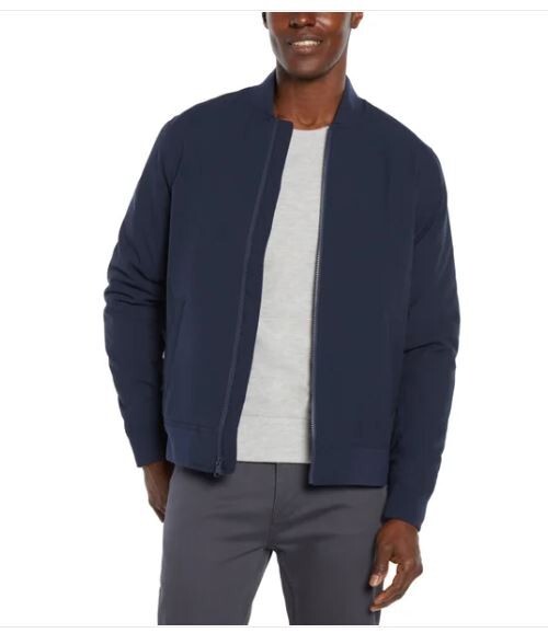 Banana Republic Men's Bomber Jacket Water repellent Zipper Logo