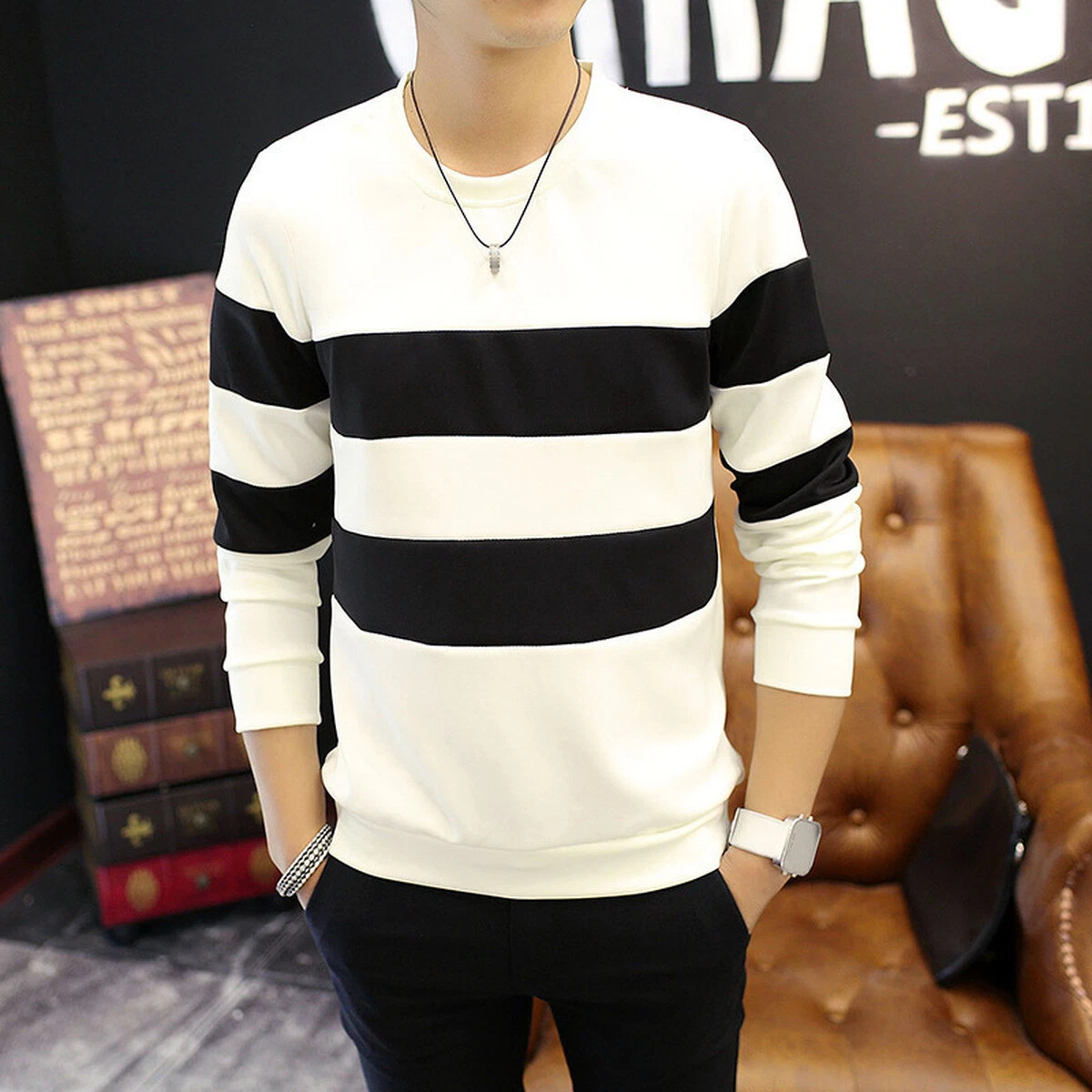 Camisa Para Hombre Sueter Casual Nuevos Tops Camisas Y Su teres Ropa De HombreS