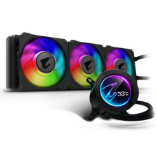 Gigabyte Aorus Liquid Cooler 360 Circular LCD Display Triple 120mm ARGB Fans