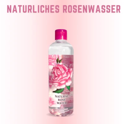 BULGARISCHE ROSE Natürliches Rosenwasser Gesicht & Körper 100% naturreines Rosen-Hydrolat 330ml