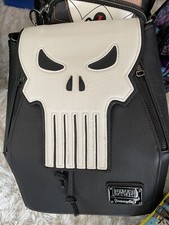 Image of Loungefly Marvel The Punisher Skull Mini Backpack NWT