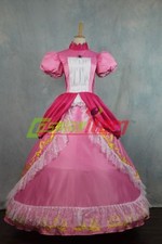 Super Mario Princess Peach DRESS Adult Costume Bros and Luigi Cosplay costume 2