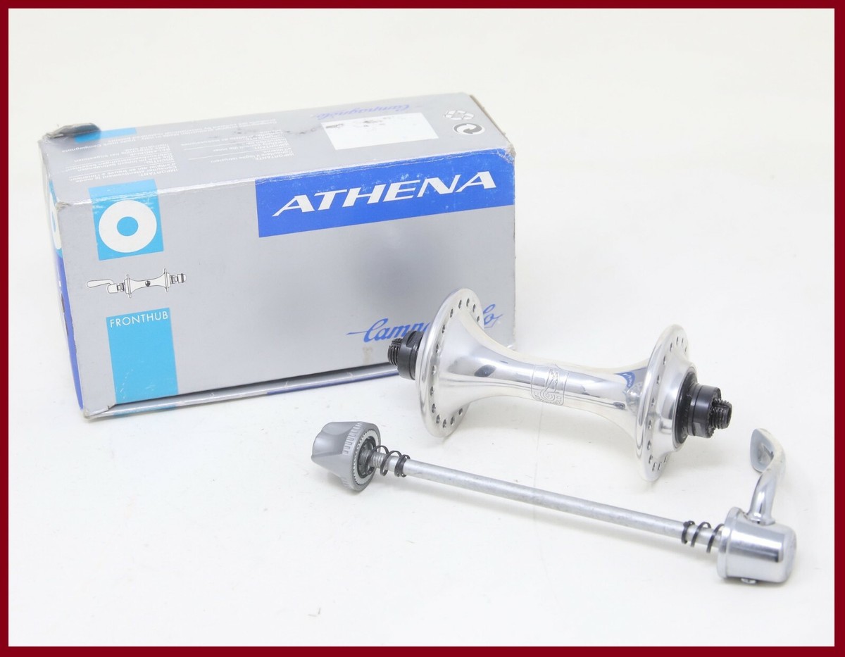 Moyeu Avant Campagnolo Athena Vintage 36 Trous - Argent Années 90 | Neuf Ancien Stock (NOS) - Pièce Collector