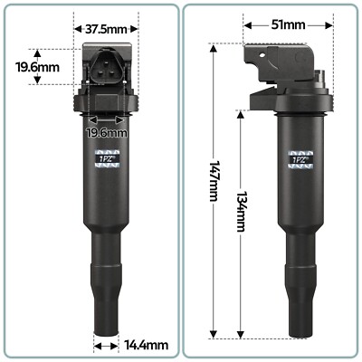 6X Ignition Coil &6* Iridium Spark Plug For BMW 325i 328i 330i 530i X3 UF515