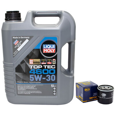 Motoröl Set 5W-30 5 Liter + Ölfilter SM 134 für Infiniti G Stufenheck